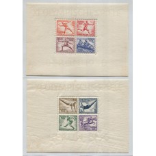 ALEMANIA 1936 Yv BLOQUES 4/5 HOJAS COMPLETAS NUEVAS CON GOMA PRACTICAMENTE MINT 90 EUROS